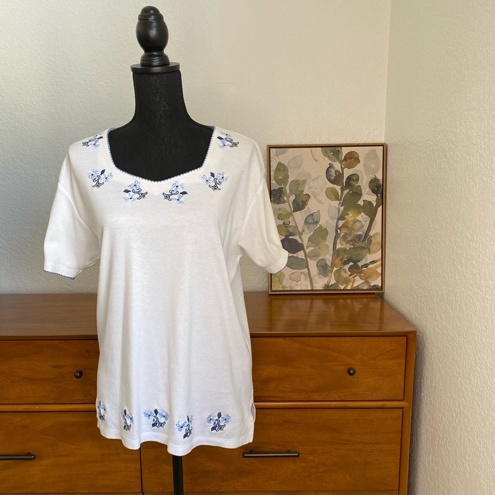 Karen Scott Floral Top